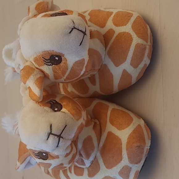 NWOT Yankee Toybox Giraffe Kids Slippers Toddler Size 7-8 - Picture 6 of 14